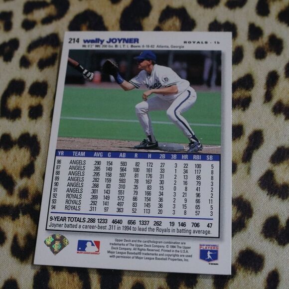 Wally Joyner #214 Baseball Card - Picture 2 of 2